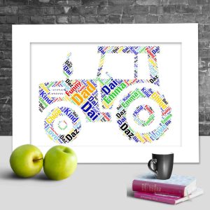 Personalised Tractor word art