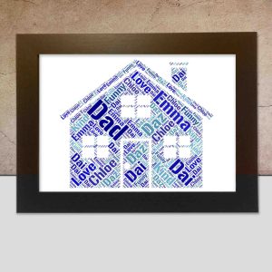 Personalised House word art