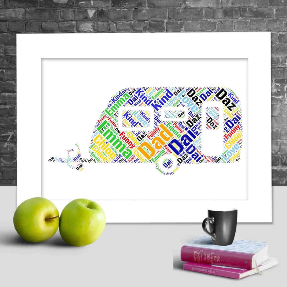 Personalised Caravan word art
