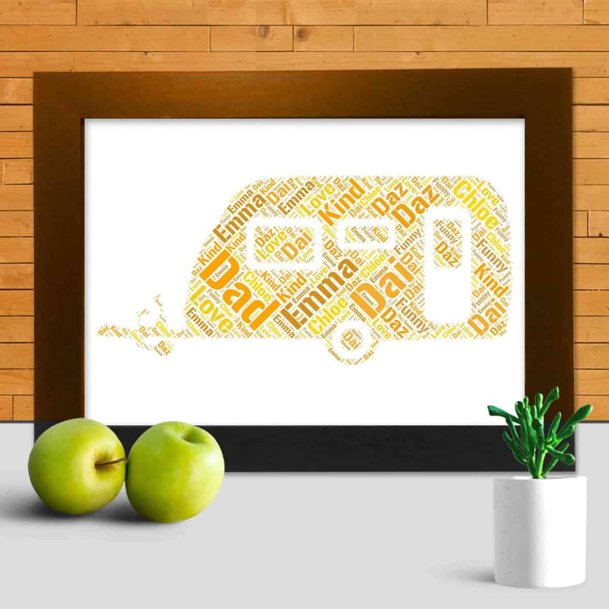 Customised Caravan Gift – Personalised Word Art Print - Image 3