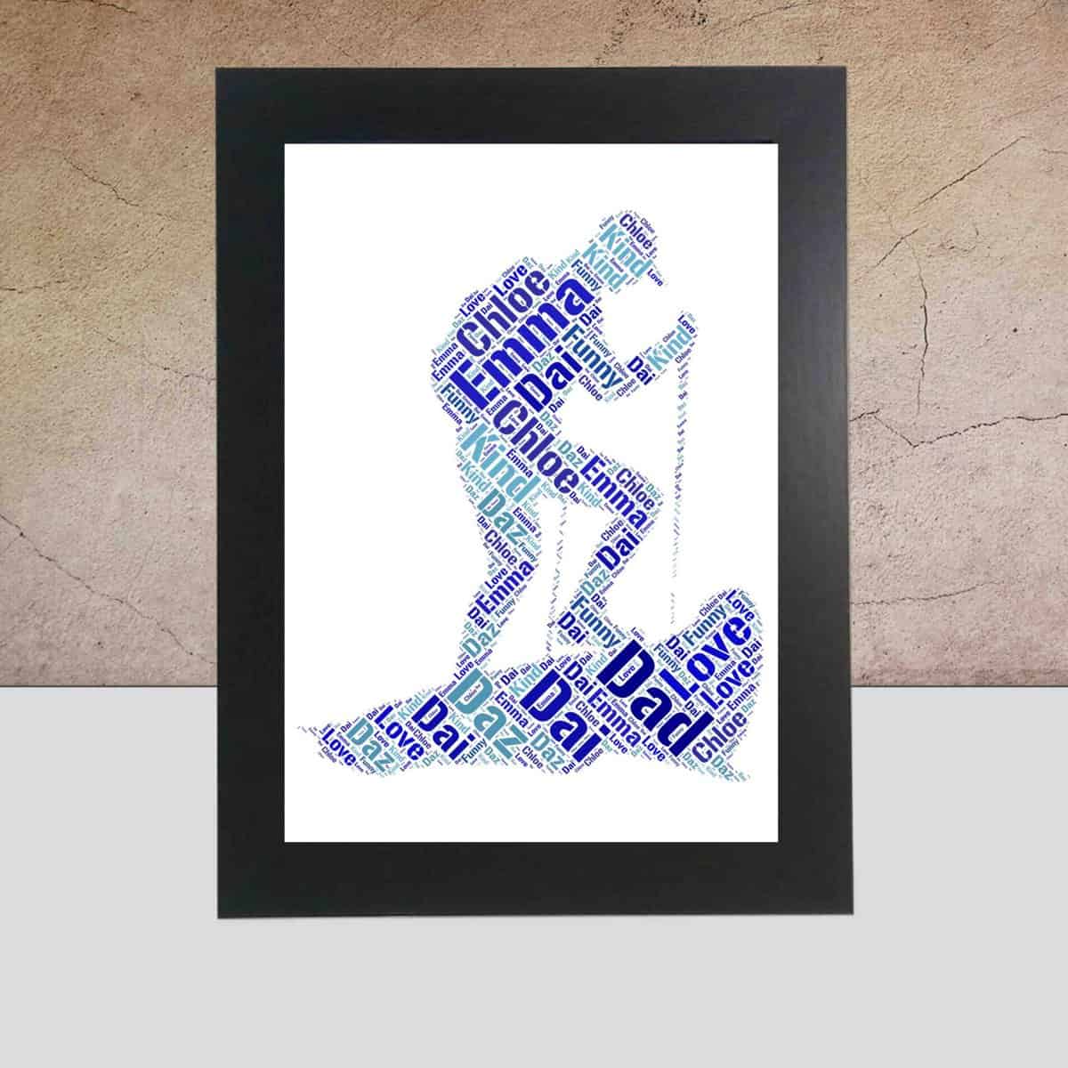 Of a Hiker Personalised Word Art – Custom Made Print - Image 2