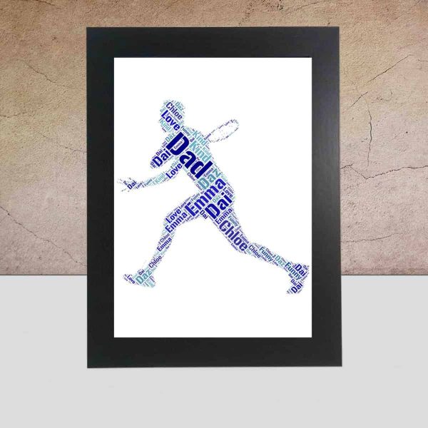 Squash player word art