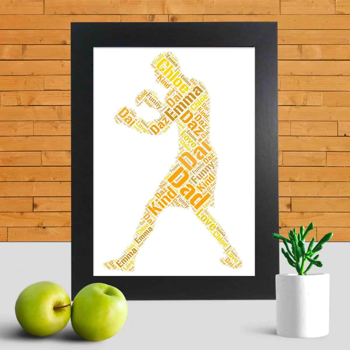Boxer word art print