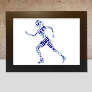 Girl runner word art