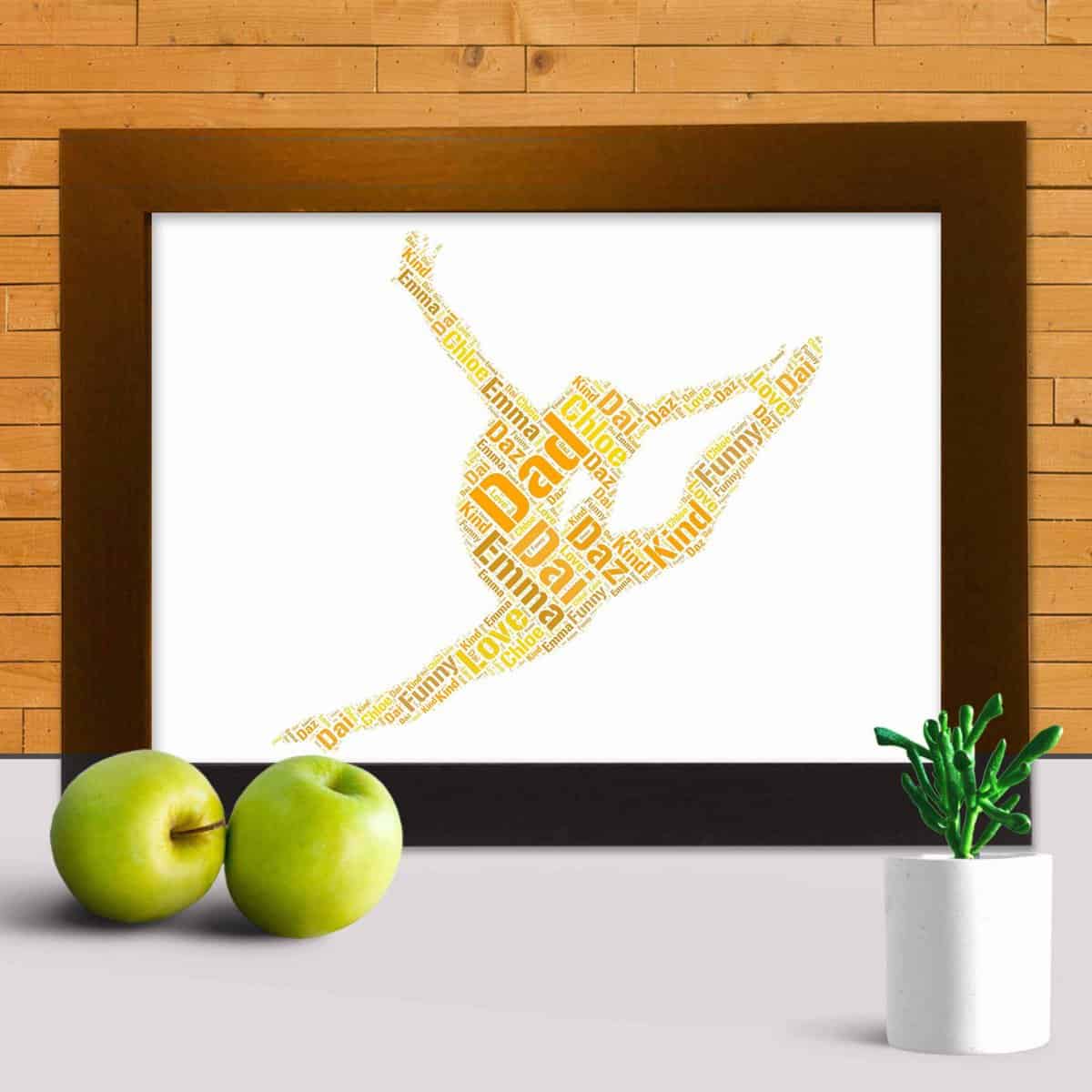 gymnastic word art