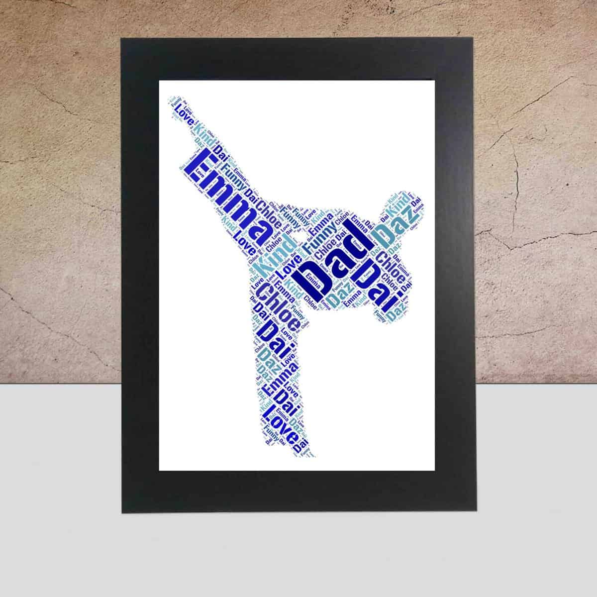 Personalised judo word art