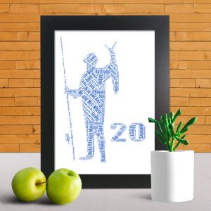Fisherman 20th word art print