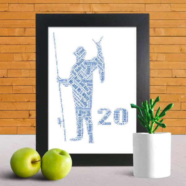 Fisherman 20th word art print