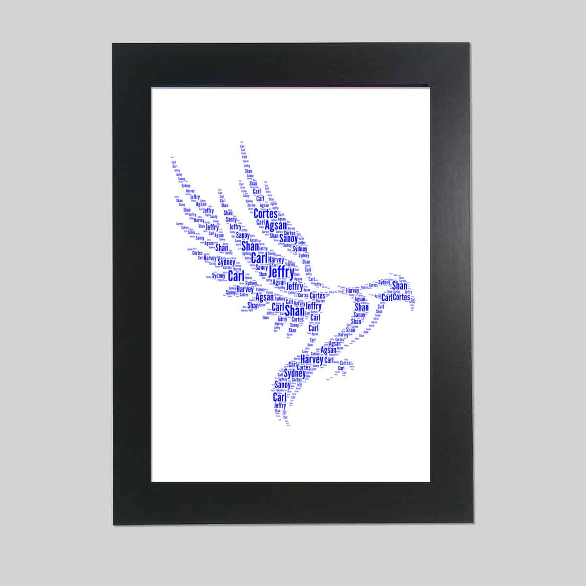 Personalised Eagle word art