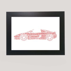 Sports car word art
