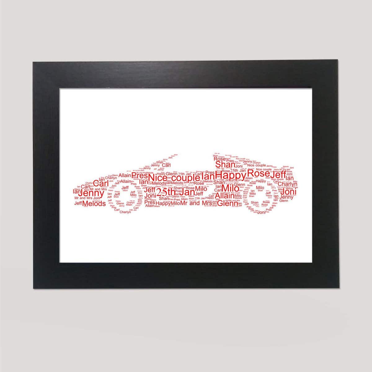 Sports car word art
