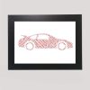 Porsche car word art