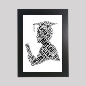 Graduation man word art