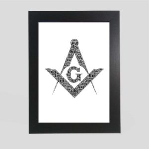 Masonic word art