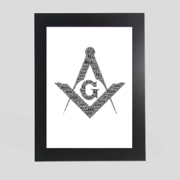 Masonic word art