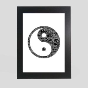 Yin Yang word art