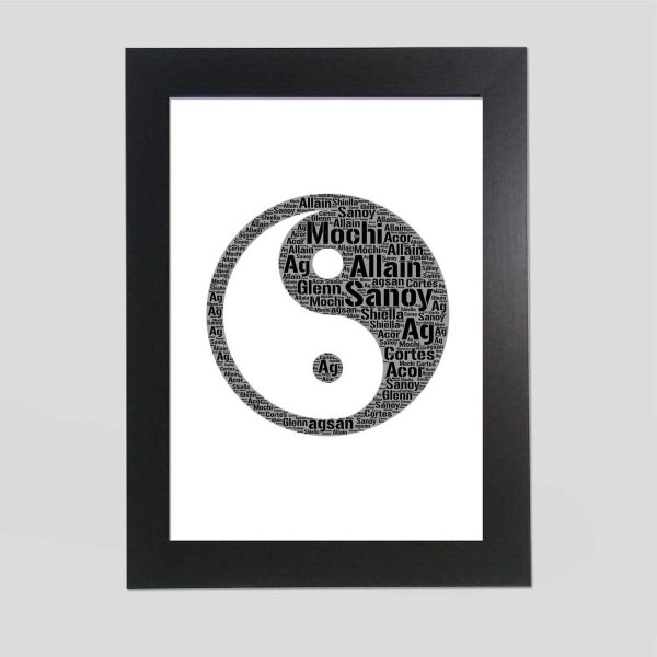 Yin Yang word art