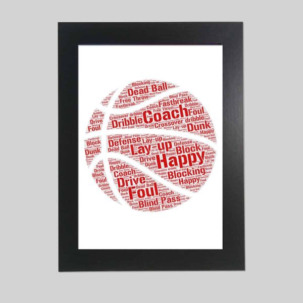 Word art print of Basketball