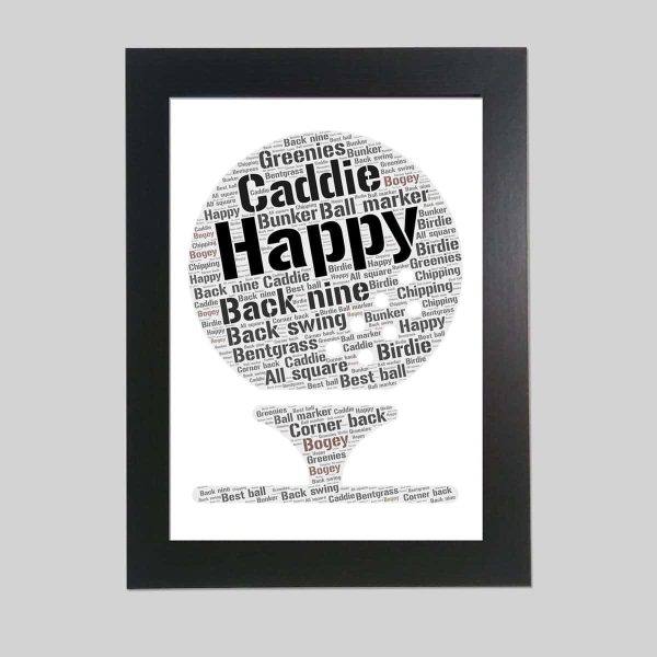 Word art print of Golfball