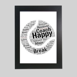 Word art print of Tennis Ball