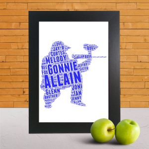 Word art print of a paintball