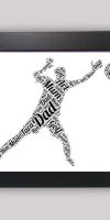 Goalkeeper word art print