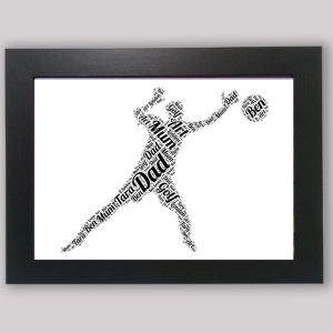 Goalkeeper word art print