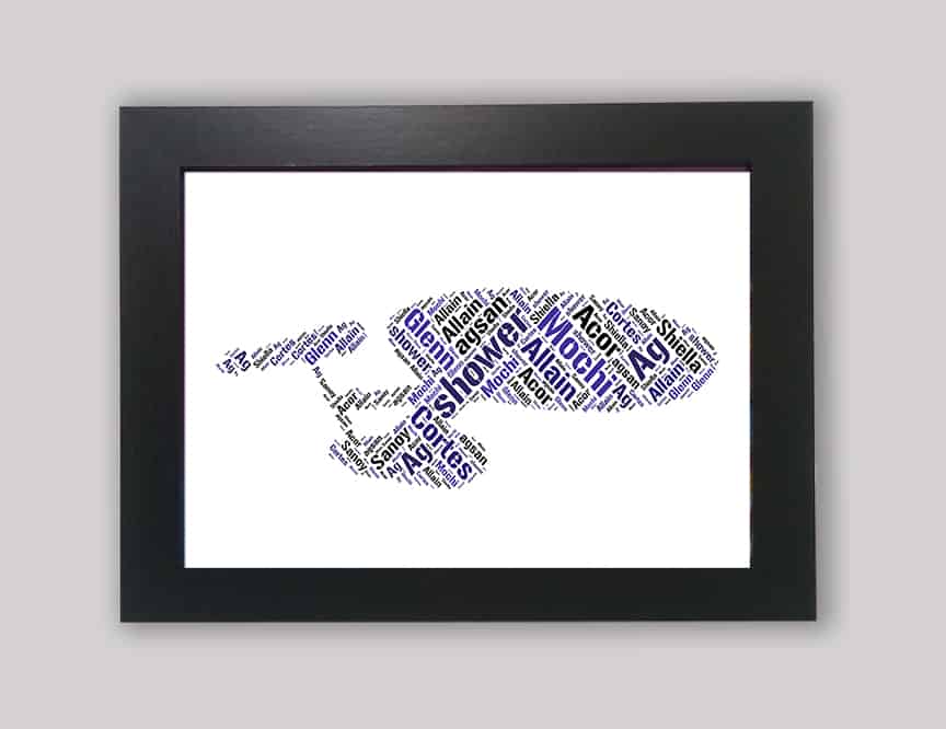 Star Trek word art print