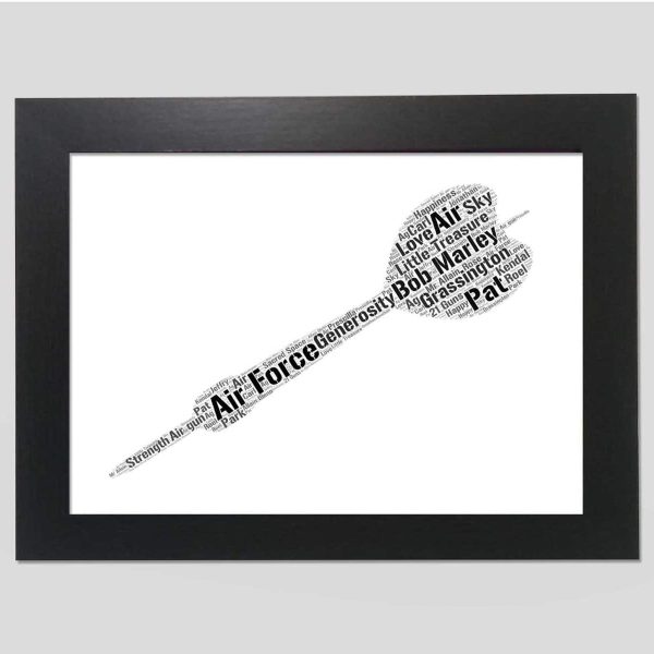 Dart word art print