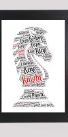 Chess Knight word art