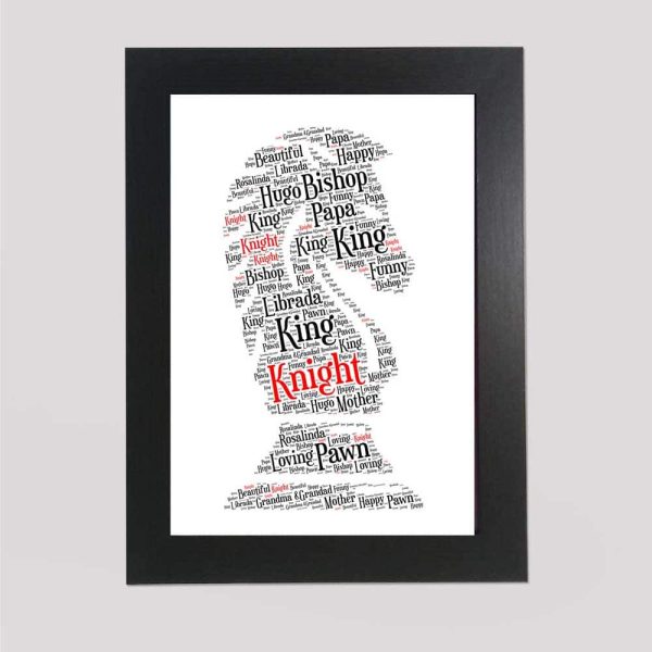 Chess Knight word art
