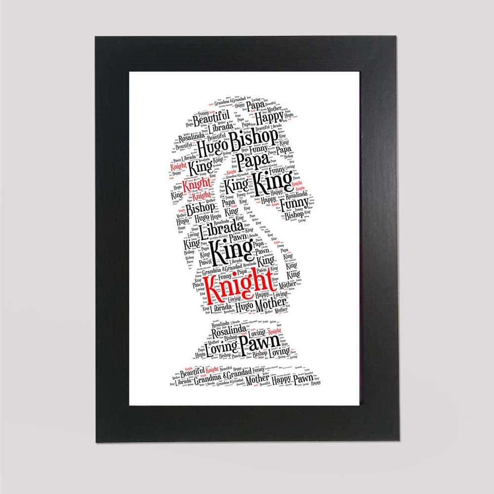 Chess Knight word art