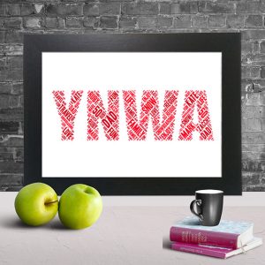 YNWA word art gift