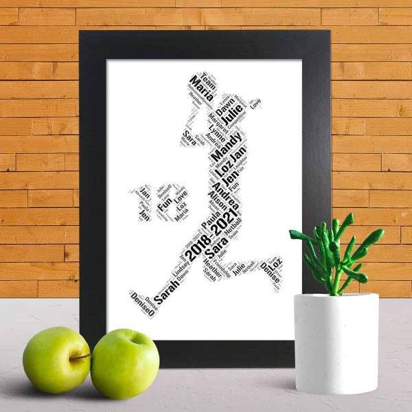 netball 18th word art