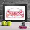 Ferrari word art print
