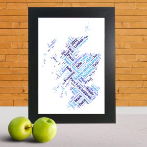 Scotland word art print