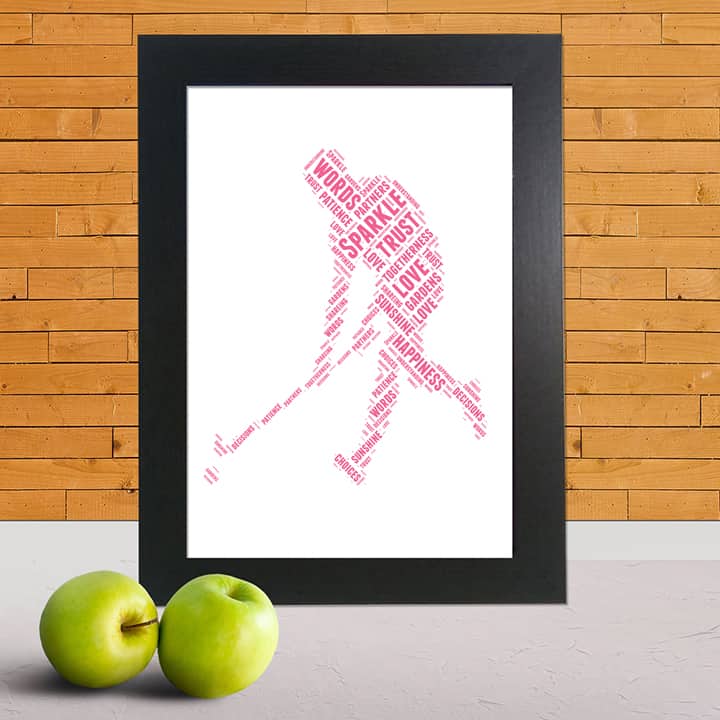 Hockey word art