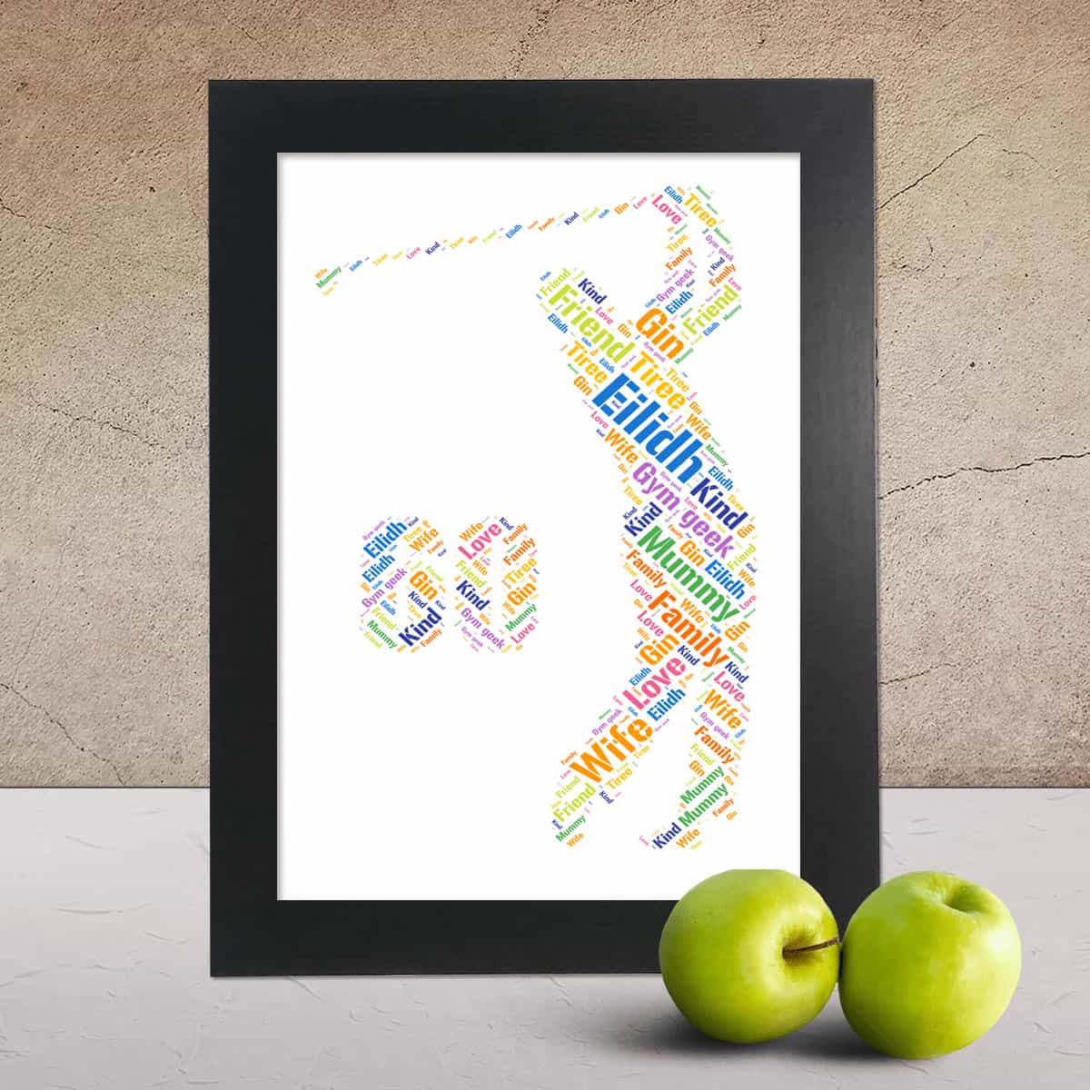 Custom Golf 60th Birthday Print, Personalised With Your Words - Image 2