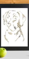 Personalised Labrador head print