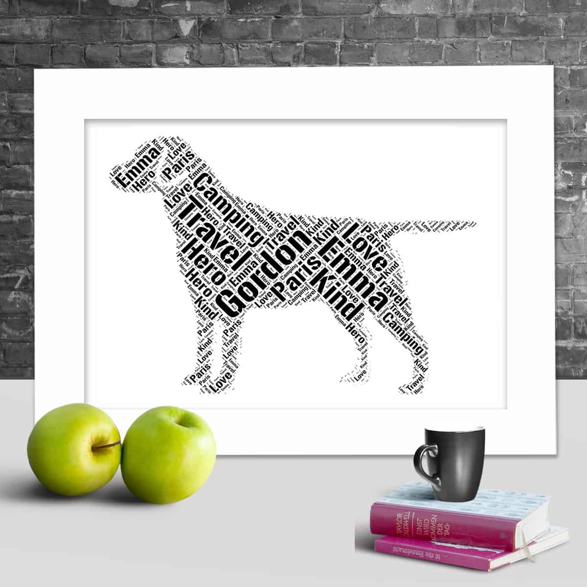 Personalised Labrador Word Art – Customised With Your Words - Image 3