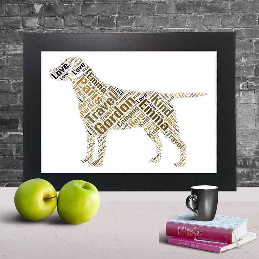 Personalised Labrador Word Art – Customised With Your Words - Image 2