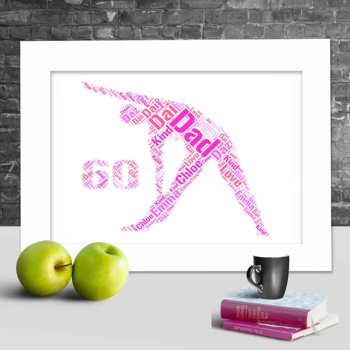 Custom Yoga 60th Print, Personalised With Your Words - Image 2