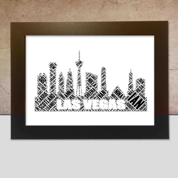 Las Vegas Custom Print – Personalised Word Art Design