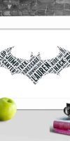 batman word art print