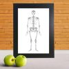 skeleton word art print