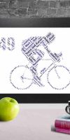 Personalised Bike 49th Name Print – Custom Word Art