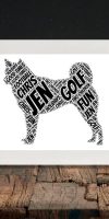 Personalised Shiba Inu Gift – Add Your Names & Words