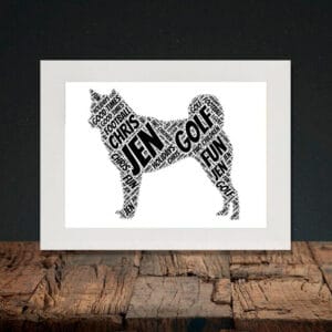 Personalised Shiba Inu Gift – Add Your Names & Words
