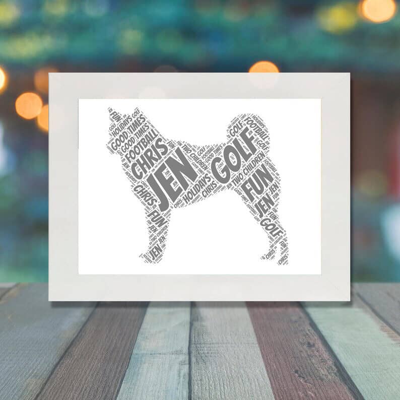 Personalised Shiba Inu Gift – Add Your Names & Words - Image 3