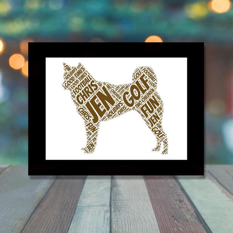 Personalised Shiba Inu Gift – Add Your Names & Words - Image 2